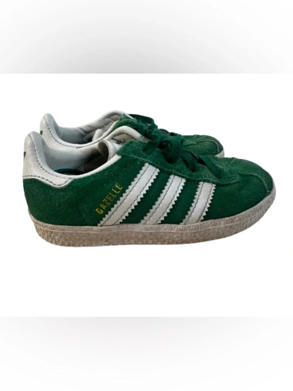 Adidas Gazelle Kids Green Suede Sneakers